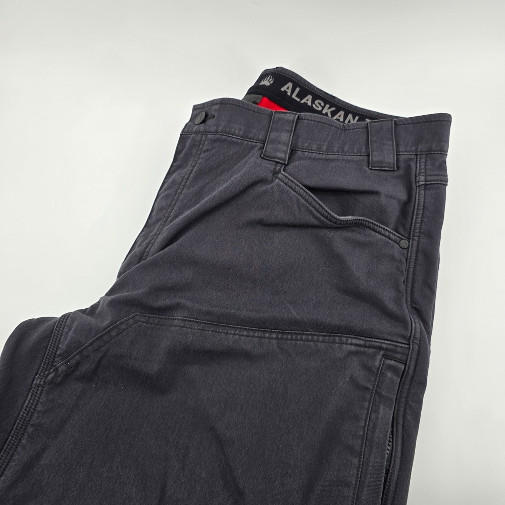 Alaskan Hardgear Duluth Trading Co Pants Mens Fleece Lined Gray 42x30